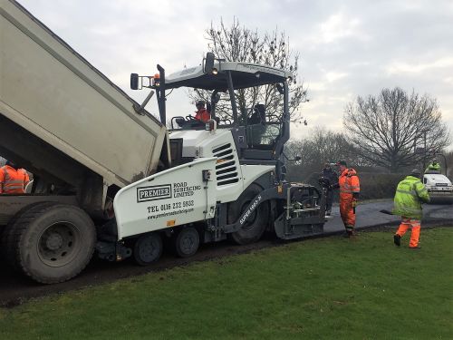 Click Here To Enlarge This Photo Of Two  VOGELE 18-03-3i Pavers are a welcome addition to an impressive fleet 